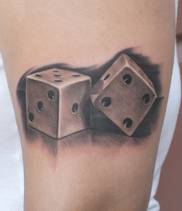 Black & Grey tattoo style example