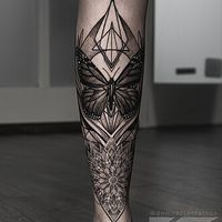 Blackwork tattoo style example